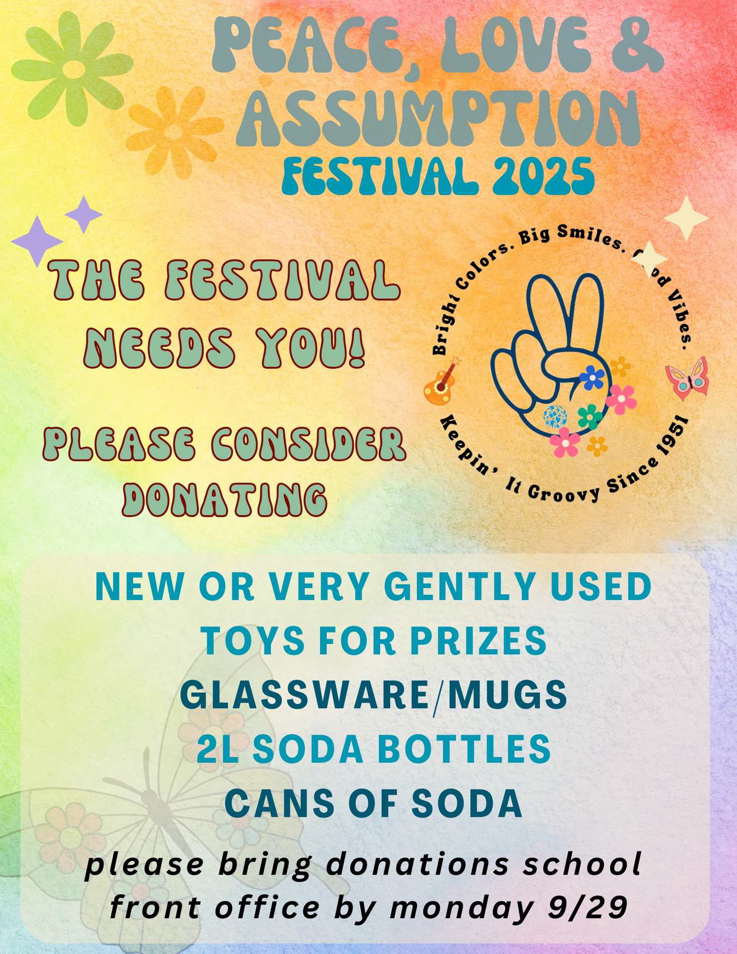 donation festival flier