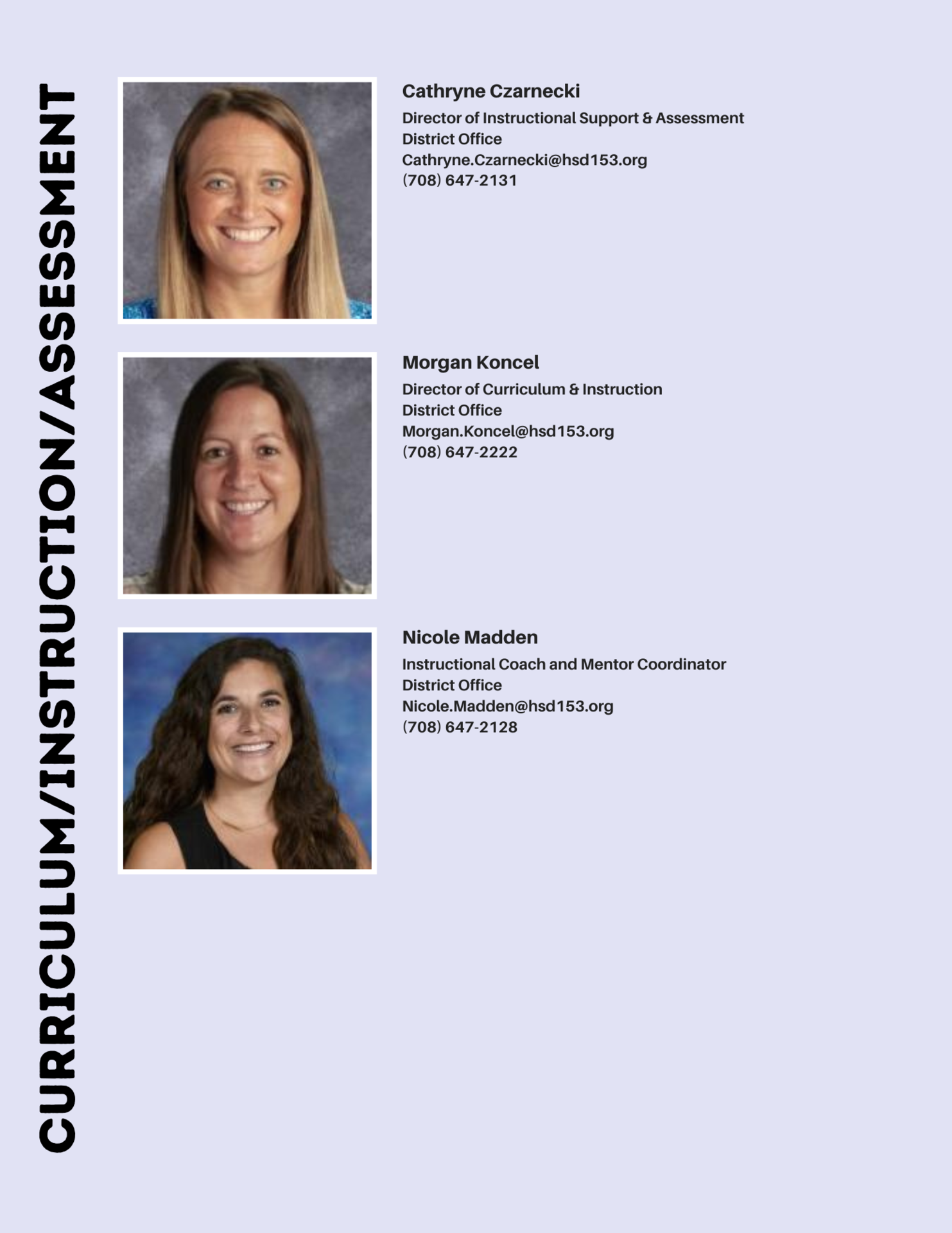 Curriculum and Instruction staff