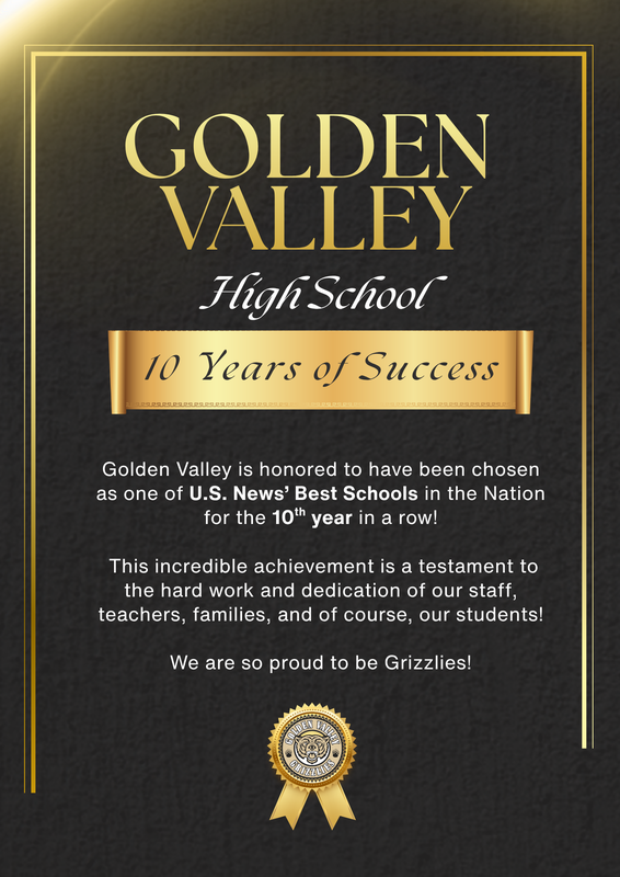 GOLDEN VALLEY NAMED ONE OF US NEWS BEST SCHOOLS 2026-27 Featured Photo