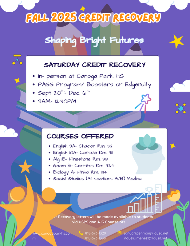 Saturday Credit Recovery