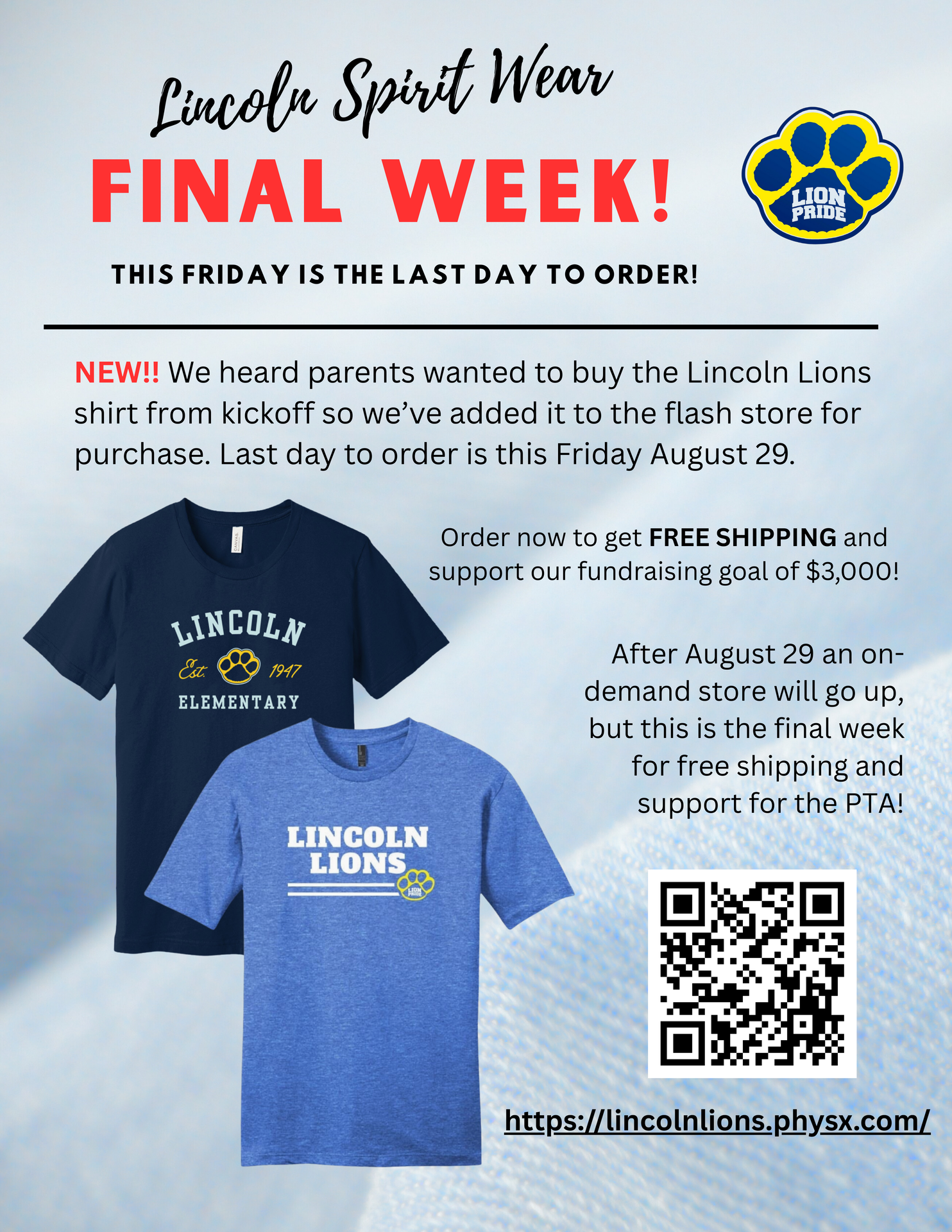 Spirit wear