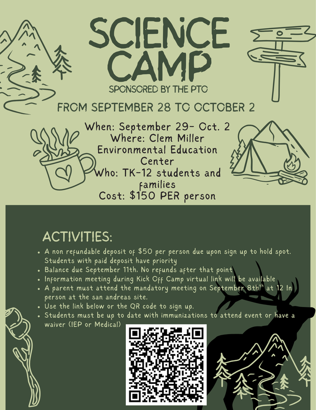 Point Reyes Science Camp Flyer