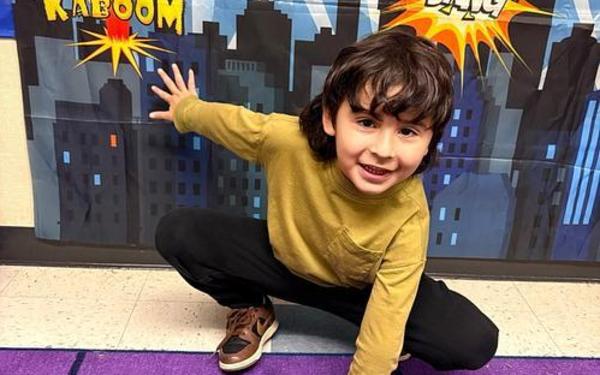 student superhero