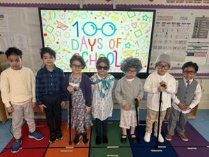Celebrating 100 Days at the Jefferson School