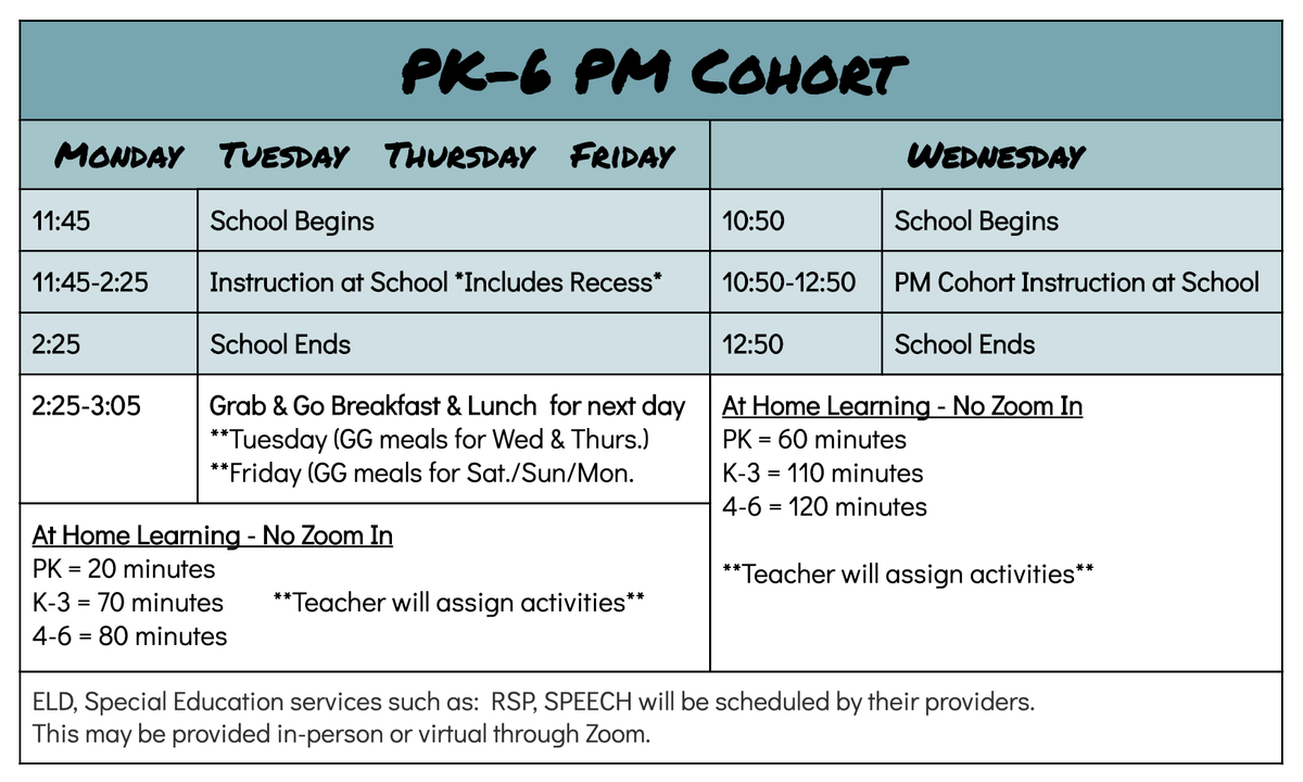 PM Schedule.