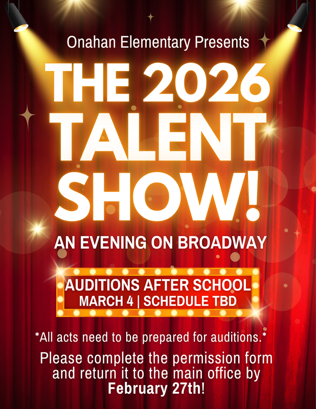 Talent Show flyer
