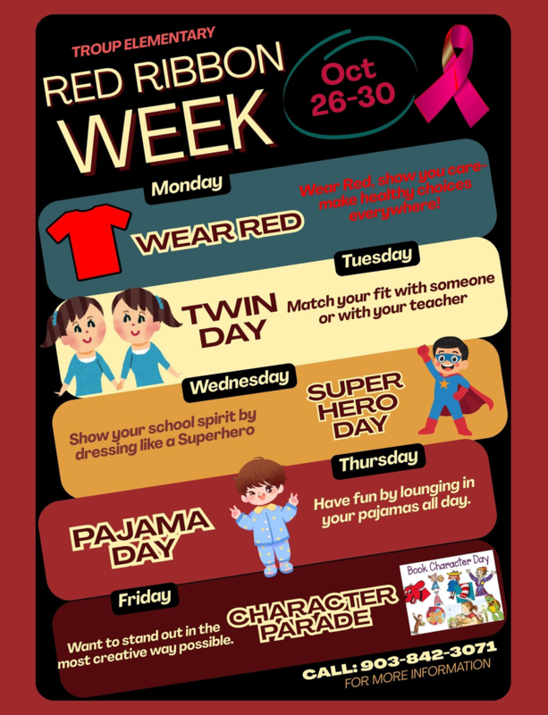 red ribbon dress up days