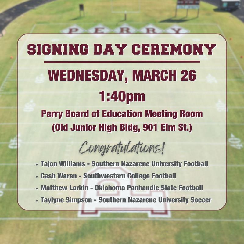 perry high school signing day 2025