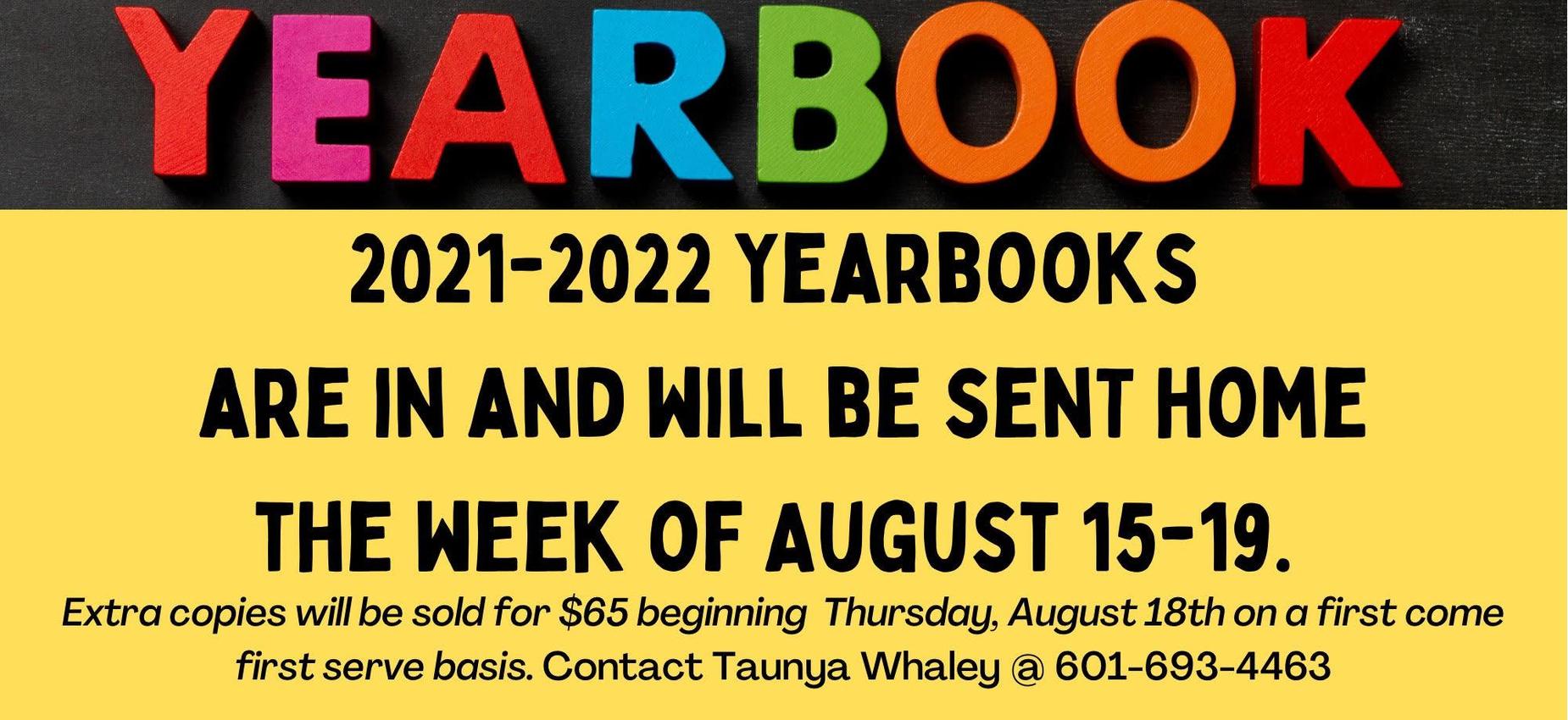 Yearbooks are in!