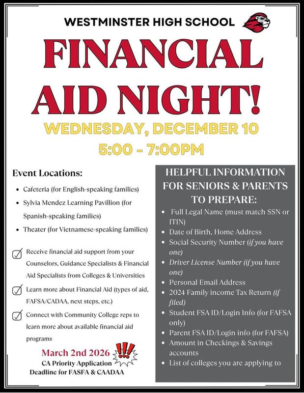 Unlock Your Future: Class of 2026 Financial Aid Night Featured Photo