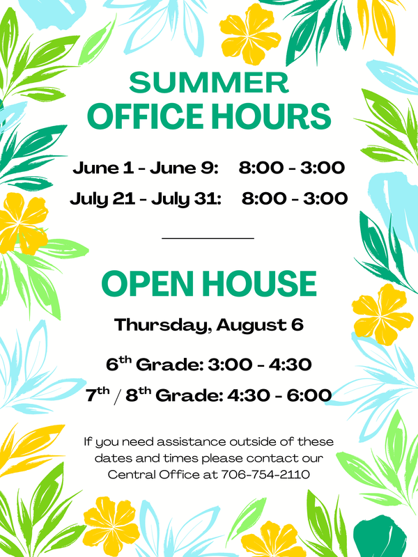 Summer Office Hours English