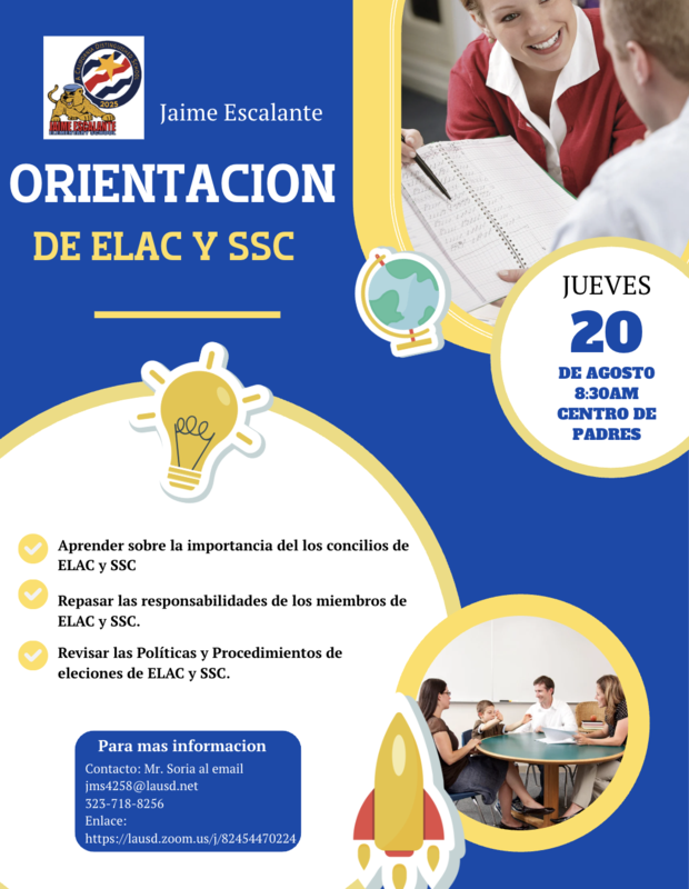 ELAC/SSC Orientation SPN