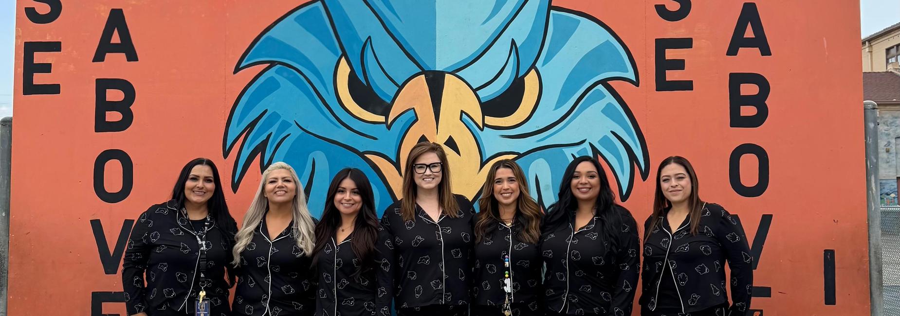 15th St. Staff in their cozy PJ's