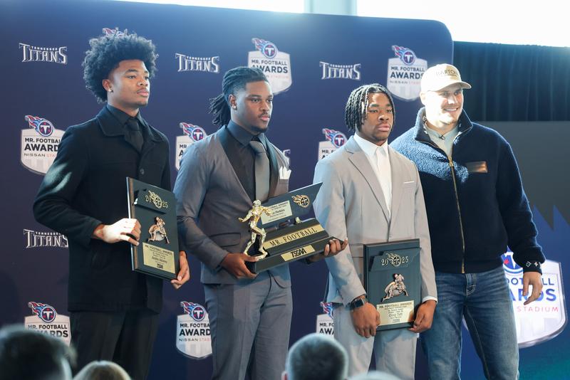 District’s third consecutive year with representation at Tennessee Titans Mr. Football Awards