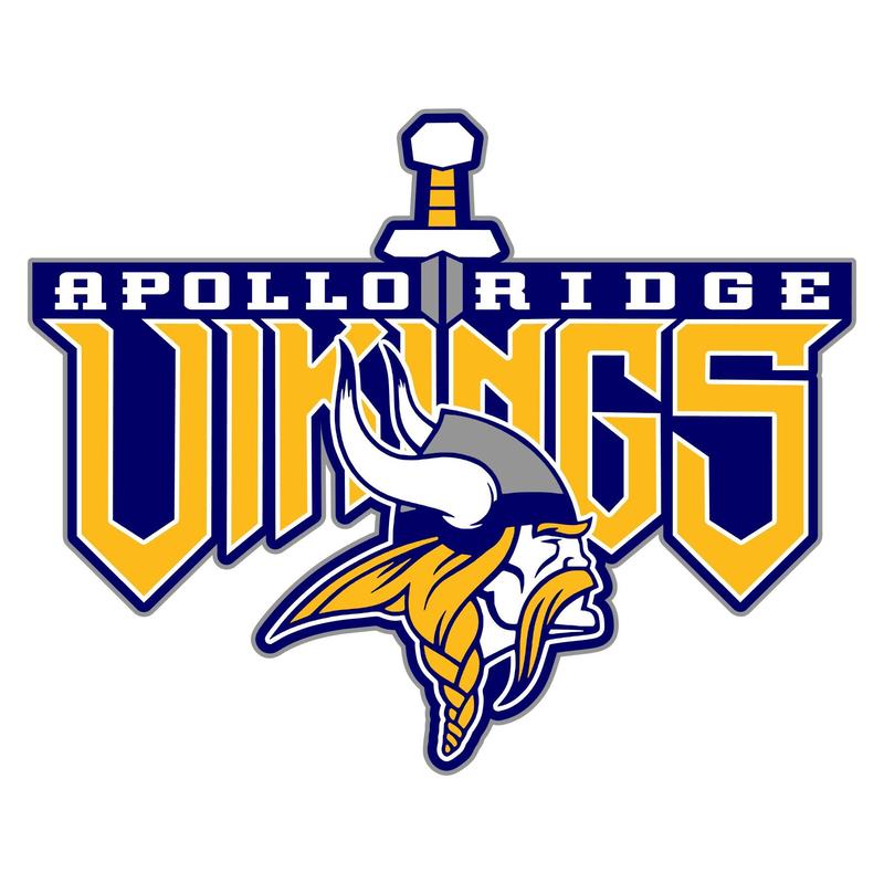 Apollo Ridge Viking Font with Viking Head and sword