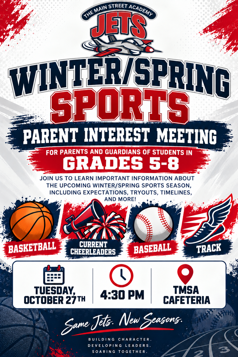 TMSA Winter/Spring Sports Parent Interest Meeting for Grades 5–8 Featured Photo