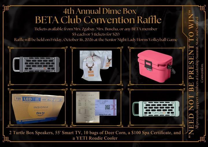 🎫 BETA’S 4TH ANNUAL RAFFLE! 🎟️ Thumbnail Image