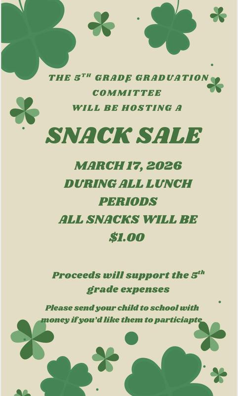 Flyer for snack sale