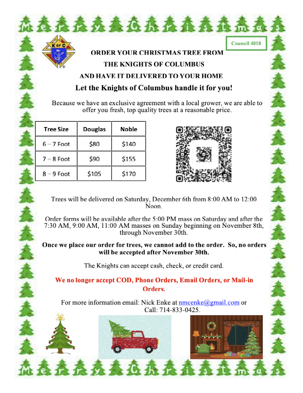 Knights of Columbus-Christmas Tree Sales Featured Photo