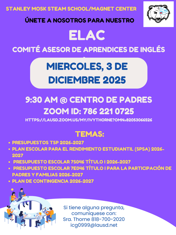 Dec ELAC Spanish Flyer