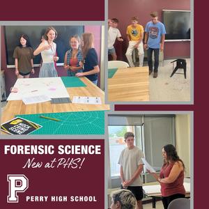 Perry High School Forensic Science Class