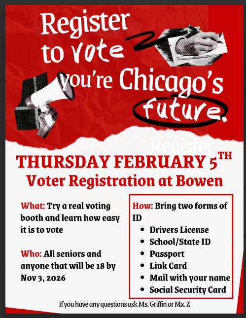 Voter Registration at Bowen 2/5/2026