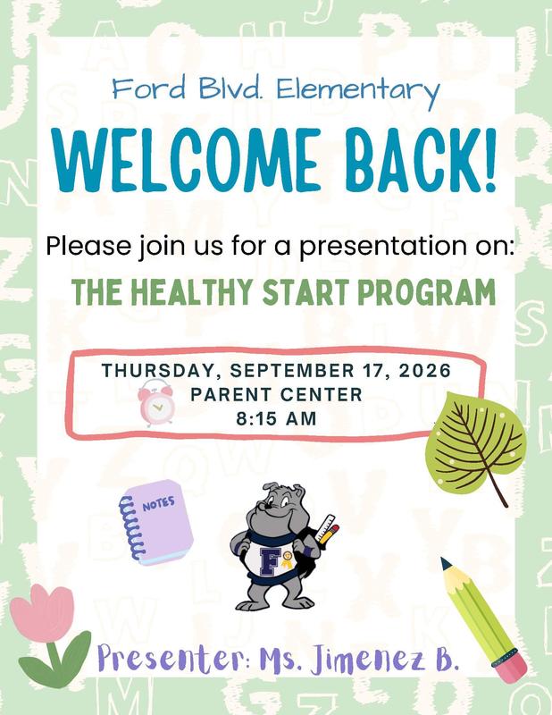 welcome to healthy start flyer
