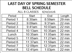 Last day of school June 10 2026