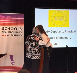 Brandy Copeland accepting award