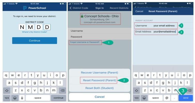 Powerschool mobile screenshots