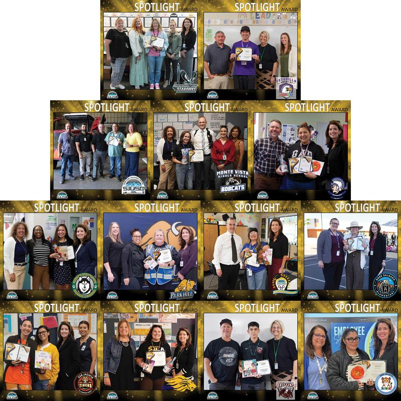 Collage of all Spotlight Award Recipients