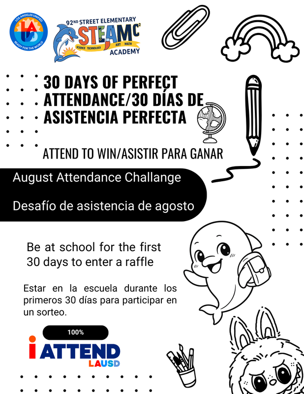30 day attendance challenge! Featured Photo