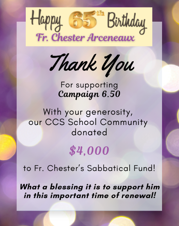 WE THANK YOU, CCS Community!! Featured Photo