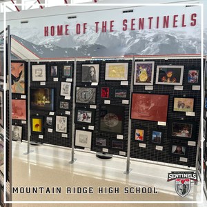A section of the MRHS Art Show on display