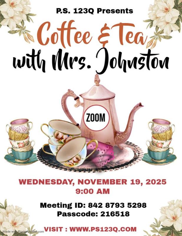 Coffee and Tea with Mrs. Johnston