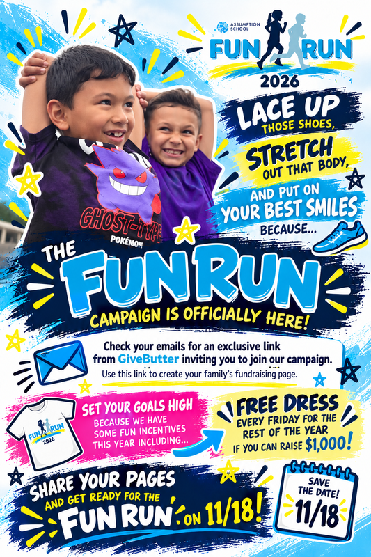 fun run kickoff flyer
