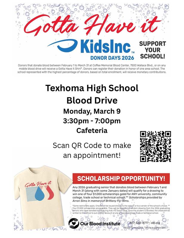 NHS Coffee Memorial Blood Drive Featured Photo