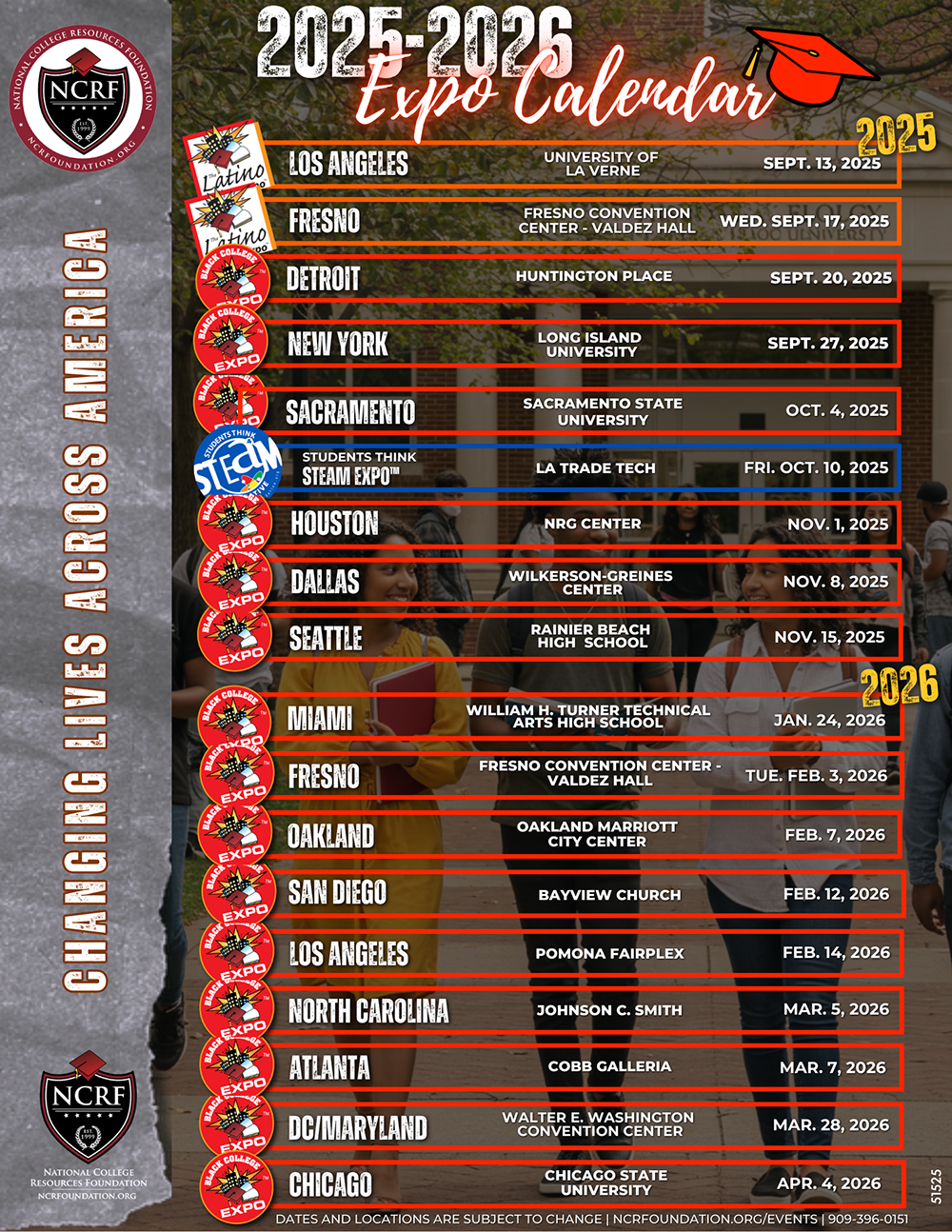 2025-26 NCRF Expo Calendar 