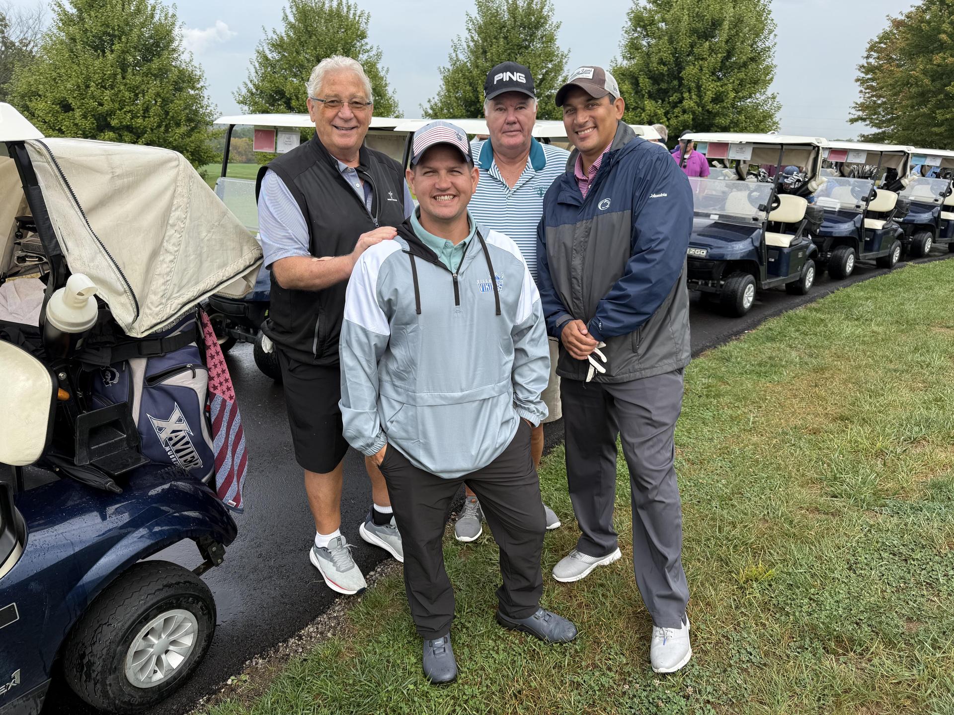 Golfers at the Vikings Boosters Golf Outing