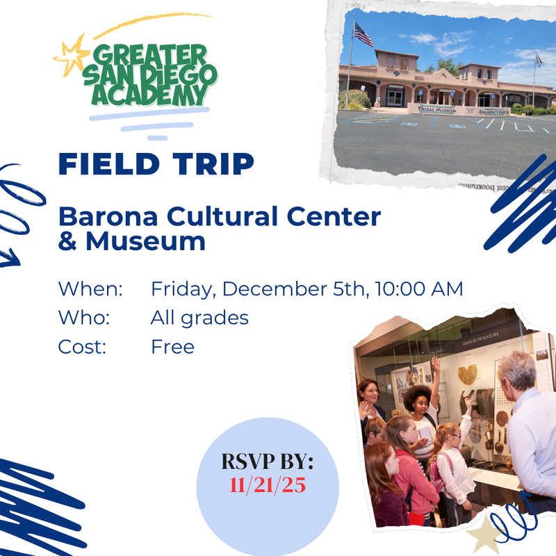 Graphic with field trip information and details