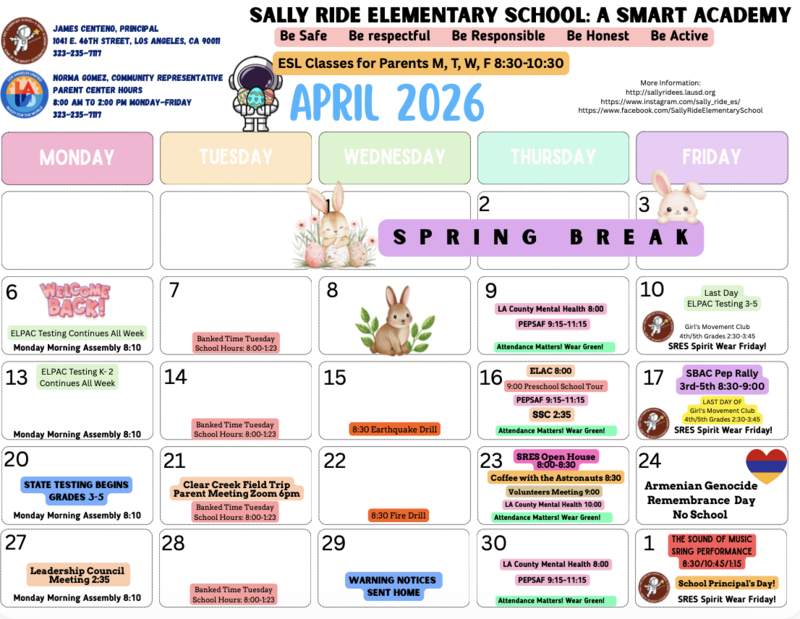 April Calendar
