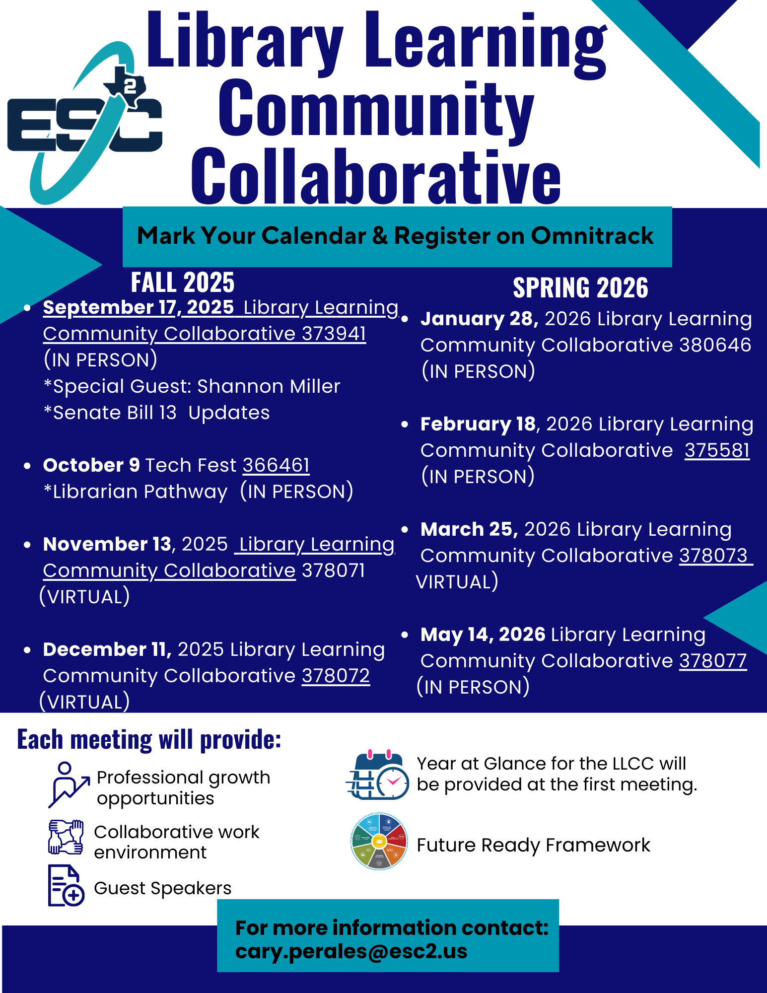 Library Learning Schedule 