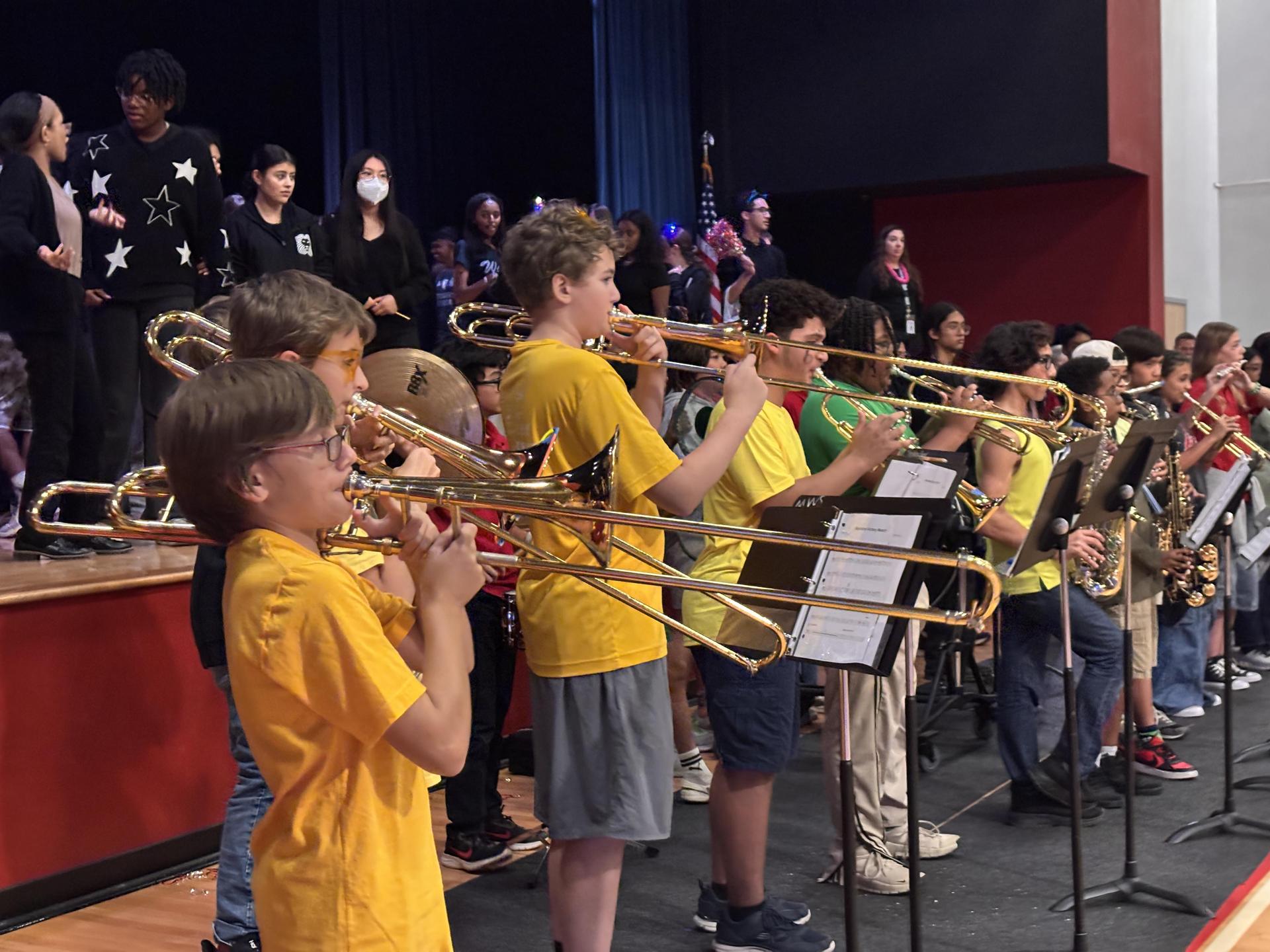 Band at homecoming