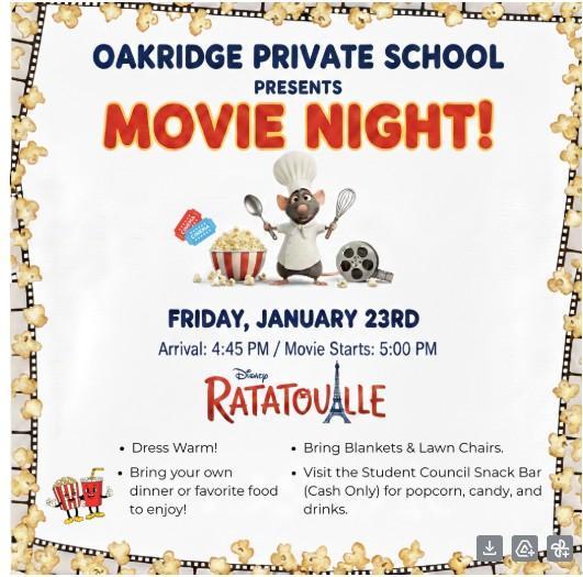 oakridge family movie night