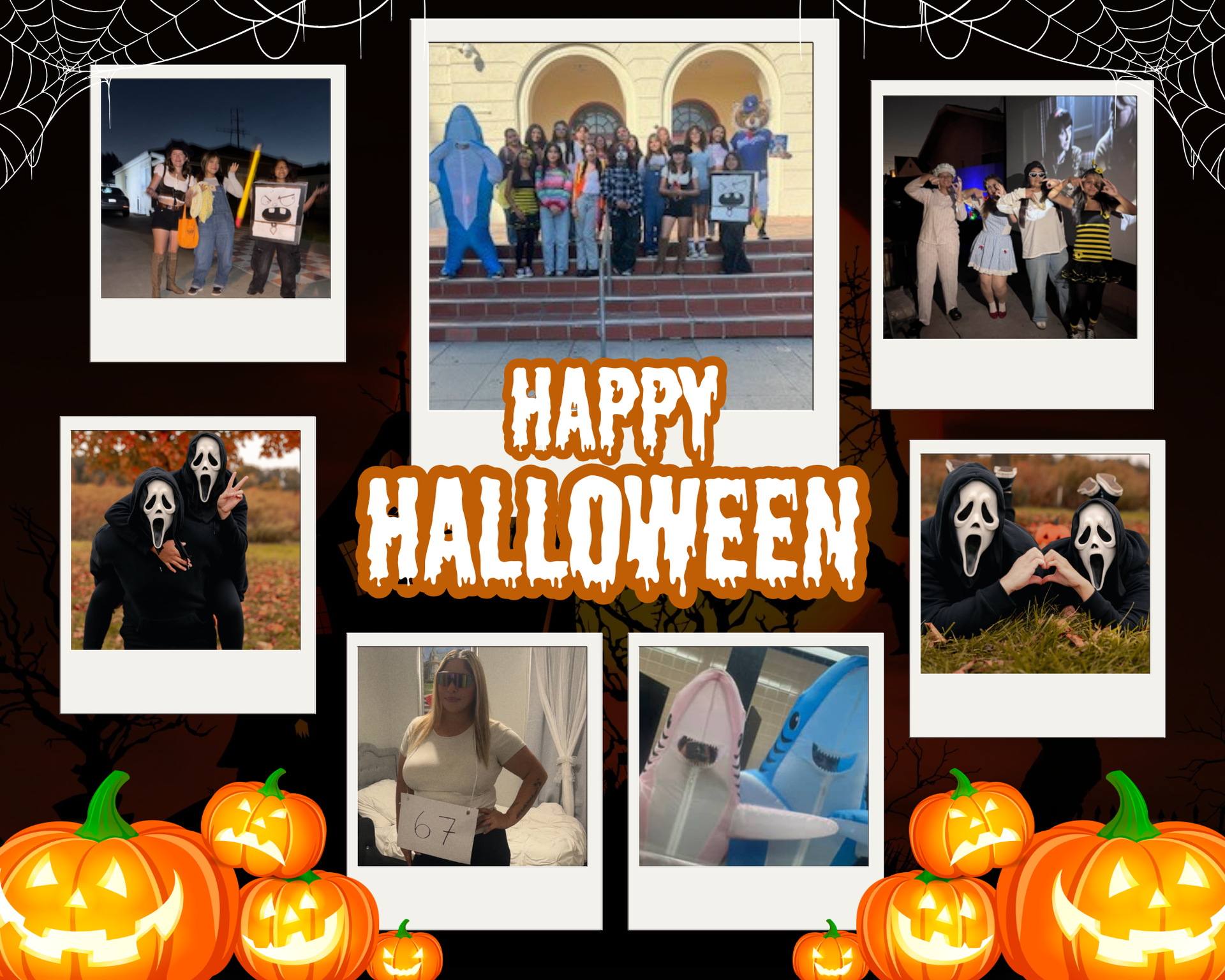 SG Softball team Candy walk with Principal Mr. Gonzalez