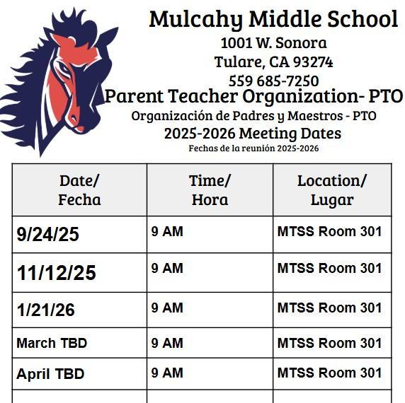 PTO Schedule