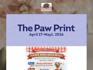 The Paw Print: Week of April 27th