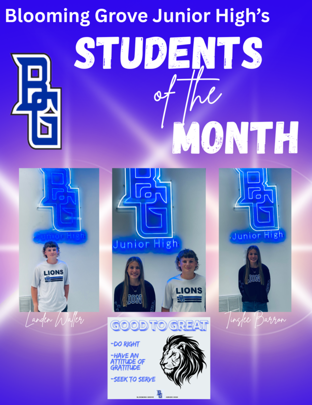 September Students of the Month
