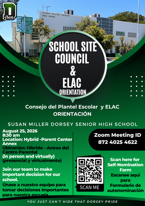 SSC & ELAC Meeting Flyer