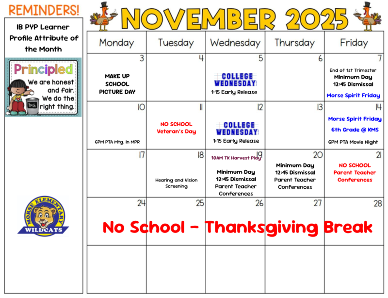November Calendar